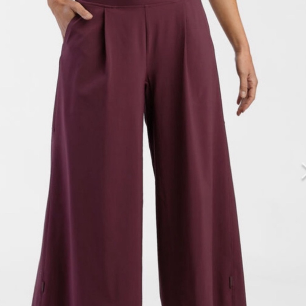 Title Nine Round Trip Wide Leg Pant Eggplant